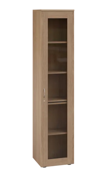 LE - 41 skříň léková prosklená, pravá, dub bardolino